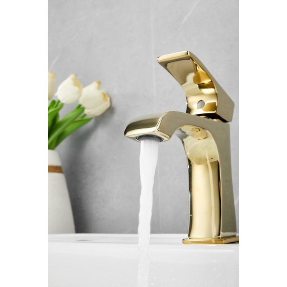 Смеситель для раковины Belz B10507-5, золото - фото 4