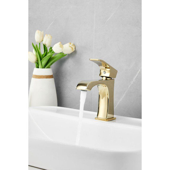 Смеситель для раковины Belz B10507-5, золото - фото 5