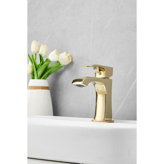 Смеситель для раковины Belz B10507-5, золото - фото 6