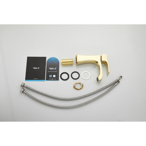 Смеситель для раковины Belz B10507-5, золото - фото 17