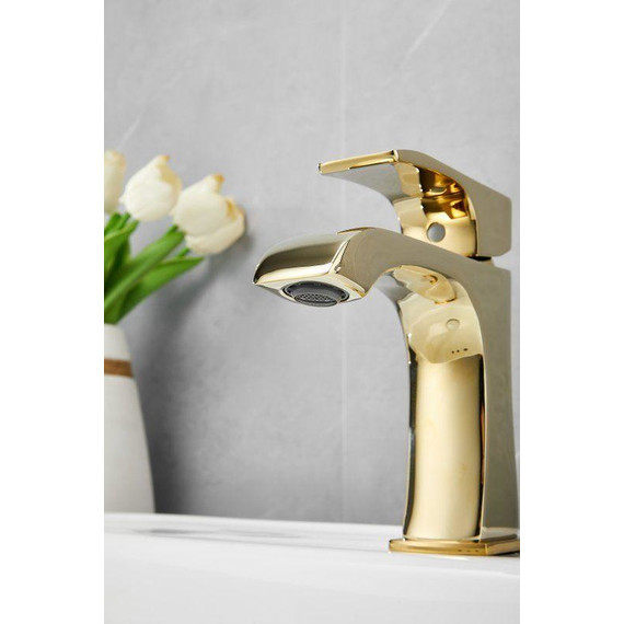 Смеситель для раковины Belz B10507-5, золото - фото 14