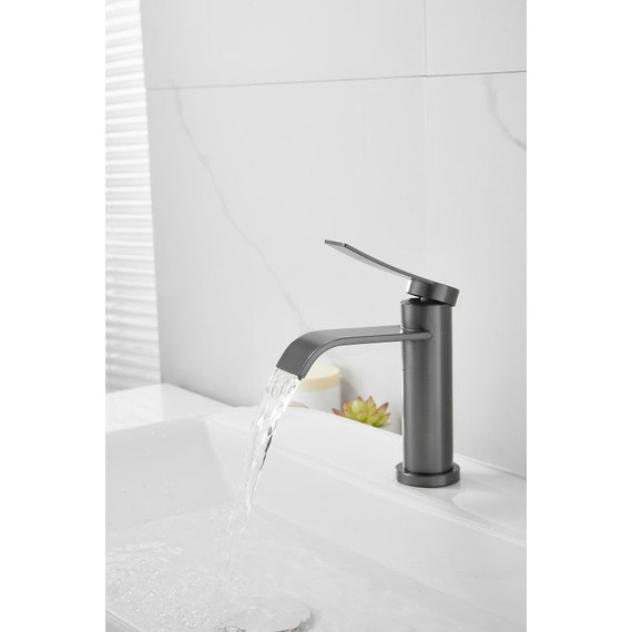 Смеситель для раковины Belz B10812-3, оружейная сталь - фото 8