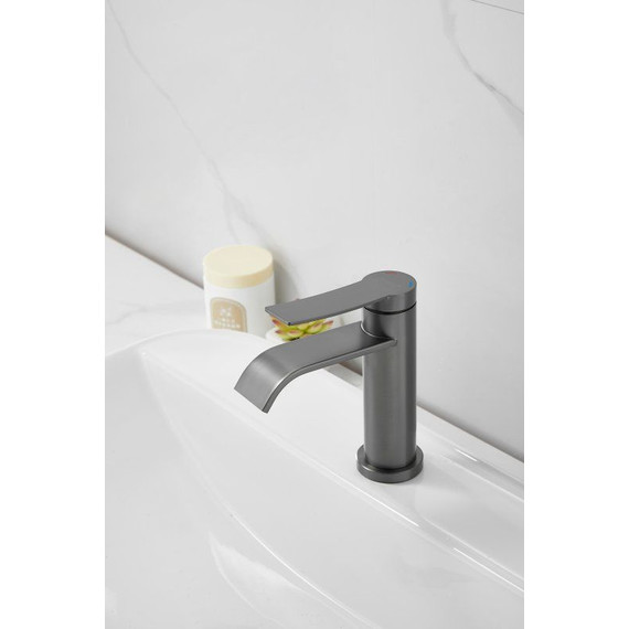 Смеситель для раковины Belz B10812-3, оружейная сталь - фото 9