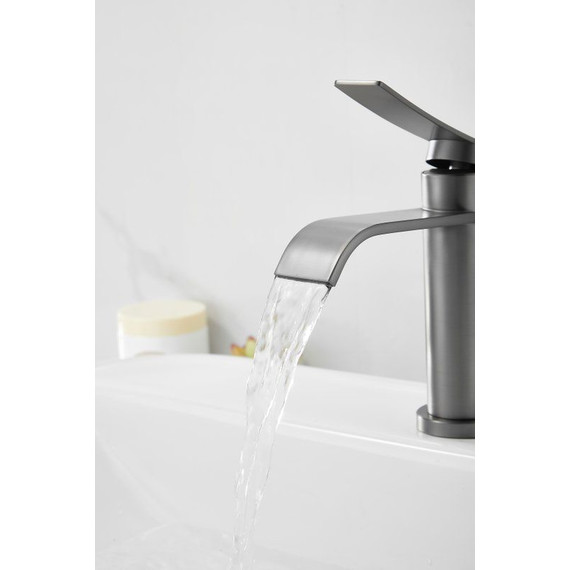 Смеситель для раковины Belz B10812-3, оружейная сталь - фото 13