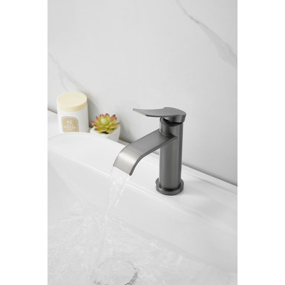 Смеситель для раковины Belz B10812-3, оружейная сталь - фото 14