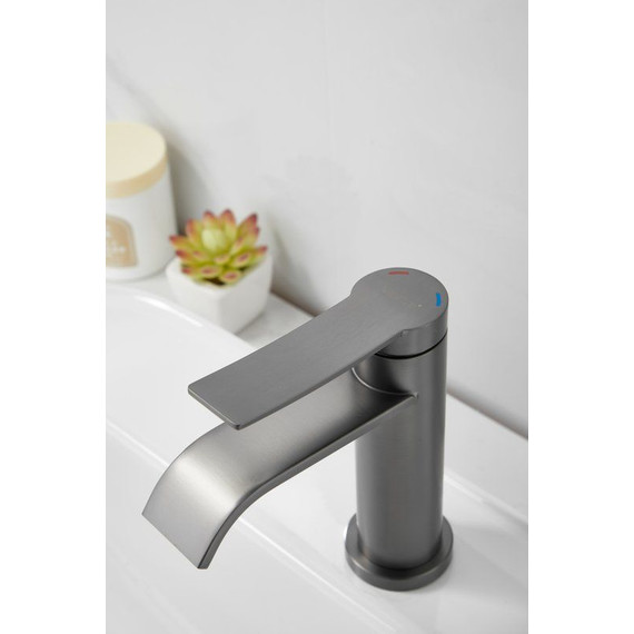 Смеситель для раковины Belz B10812-3, оружейная сталь - фото 15