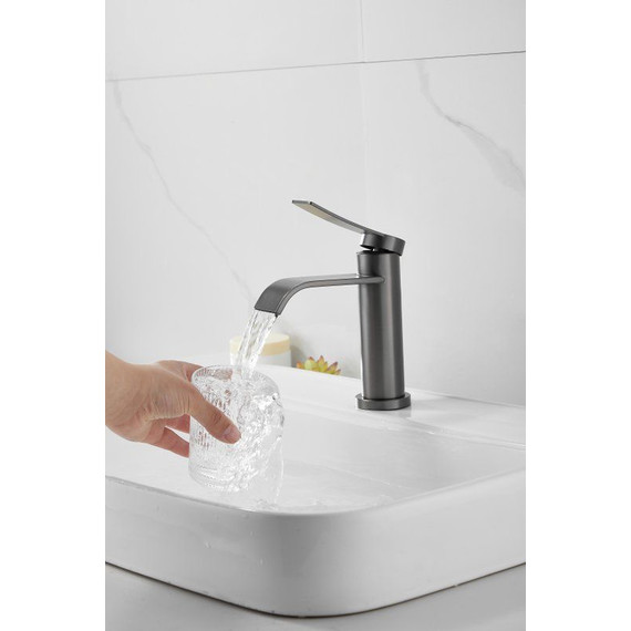 Смеситель для раковины Belz B10812-3, оружейная сталь - фото 22