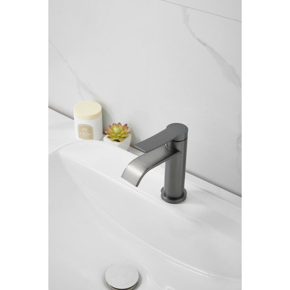 Смеситель для раковины Belz B10812-3, оружейная сталь - фото 3