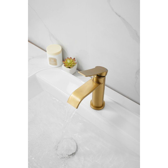 Смеситель для раковины Belz B10812-5, золото - фото 17