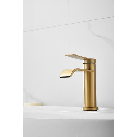 Смеситель для раковины Belz B10812-5, золото - фото 4