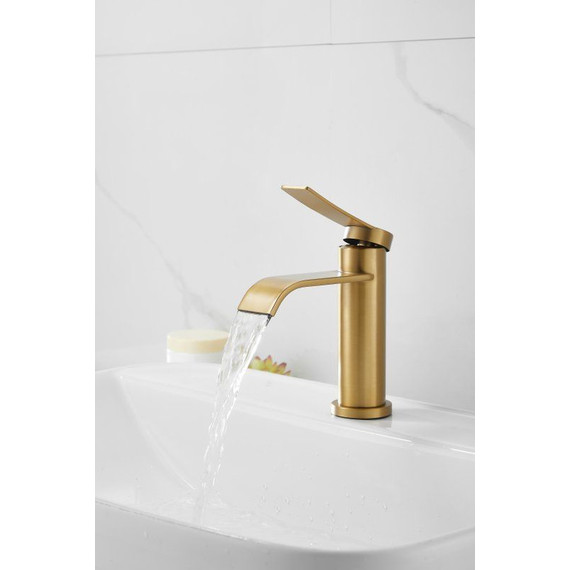 Смеситель для раковины Belz B10812-5, золото - фото 8