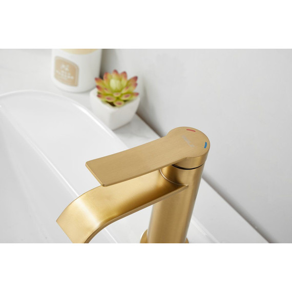 Смеситель для раковины Belz B10812-5, золото - фото 26