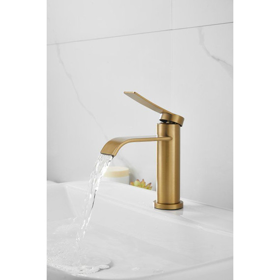 Смеситель для раковины Belz B10812-5, золото - фото 13