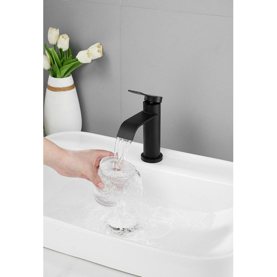 Смеситель для раковины Belz B10812-7, чёрный - фото 2