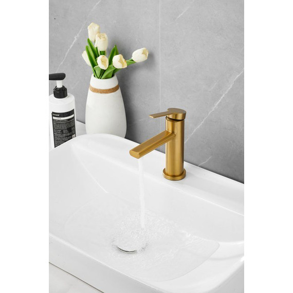 Смеситель для раковины Belz B10813-5, золото - фото 7