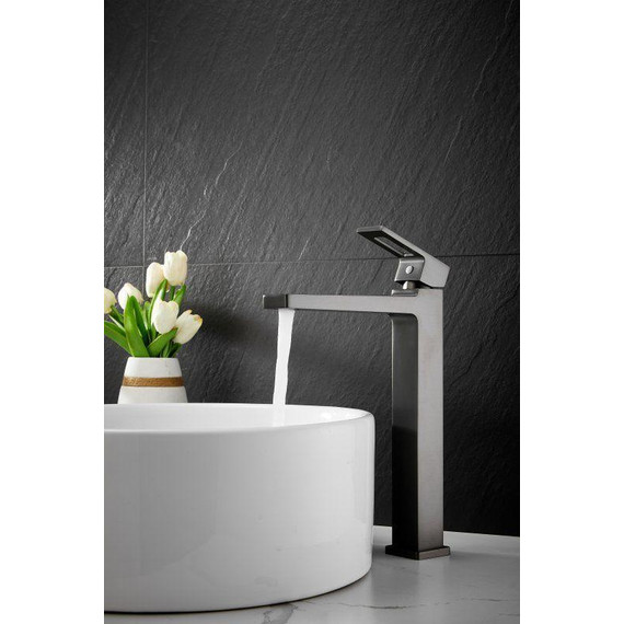 Смеситель для раковины высокий Belz B11658-3, оружейная сталь - фото 11