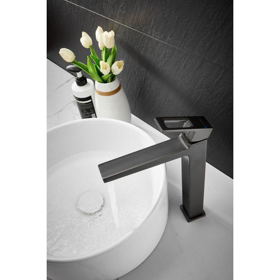 Смеситель для раковины высокий Belz B11658-3, оружейная сталь - фото 12