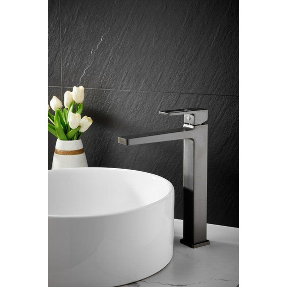 Смеситель для раковины высокий Belz B11658-3, оружейная сталь - фото 22