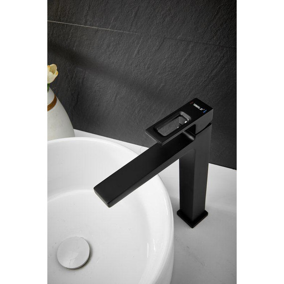 Смеситель для раковины высокий Belz B11658-7, чёрный - фото 21