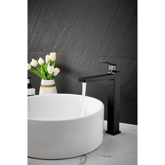 Смеситель для раковины высокий Belz B11658-7, чёрный - фото 22