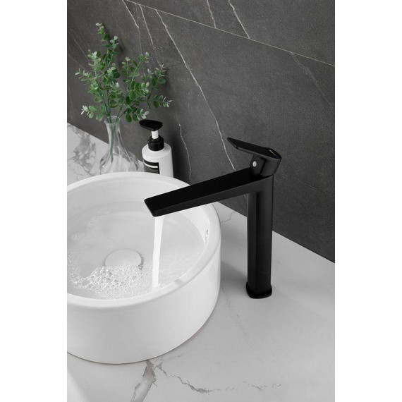 Смеситель для раковины высокий Belz B11715-7, чёрный матовый - фото 16