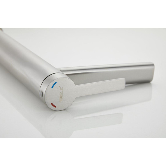 Смеситель для раковины высокий Belz B11813-1, сатин - фото 12