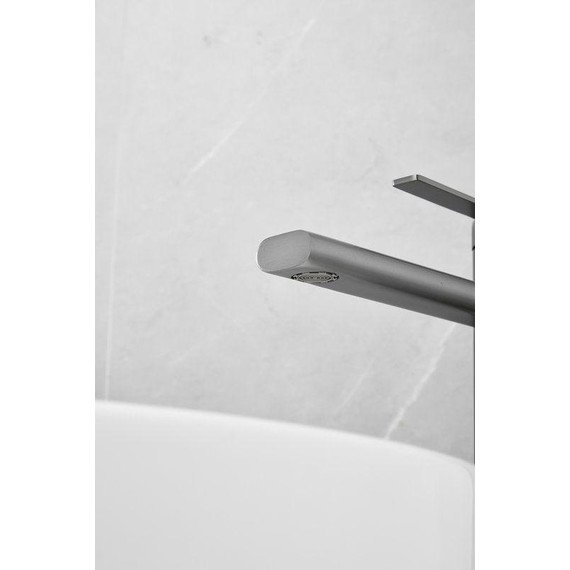 Смеситель для раковины высокий Belz B11813-3, оружейная сталь - фото 18