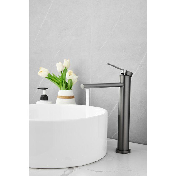 Смеситель для раковины высокий Belz B11813-3, оружейная сталь - фото 7