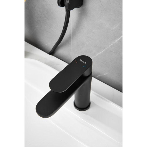 Смеситель для раковины с лейкой для биде Belz B12713-7, чёрный - фото 32