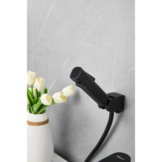 Смеситель для раковины с лейкой для биде Belz B12713-7, чёрный - фото 13