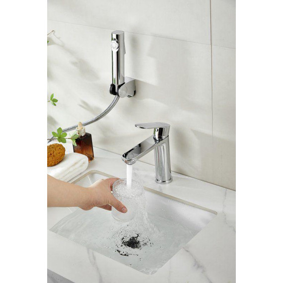 Смеситель для раковины с лейкой для биде Belz B12713 - фото 11