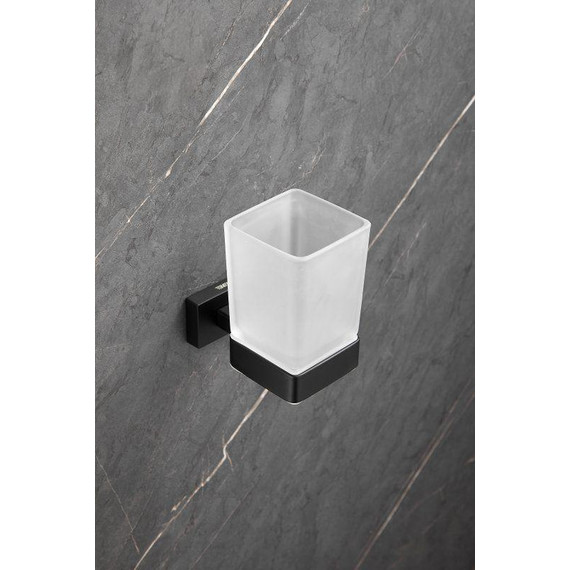 Стакан для зубных щеток Belz B90306, чёрный матовый - фото 3