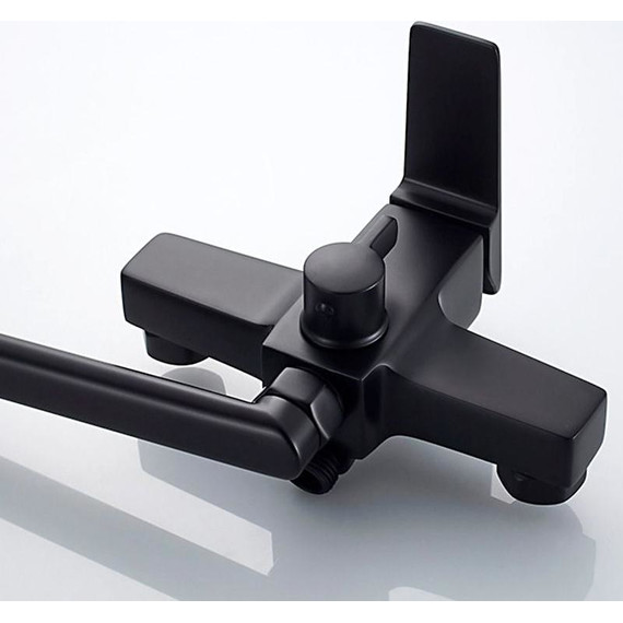 Смеситель для ванны Ledeme L2278B, чёрный - фото 6