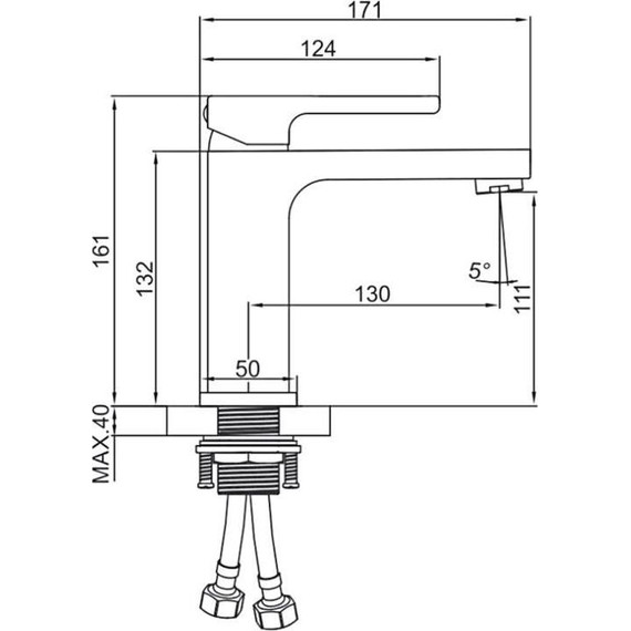 Смеситель для раковины Gerhans K11027W, белый - фото 2