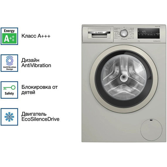 Стиральная машина Bosch Serie 4 WAN2420XME серебристая - фото 2