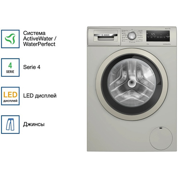 Стиральная машина Bosch Serie 4 WAN2420XME серебристая - фото 6