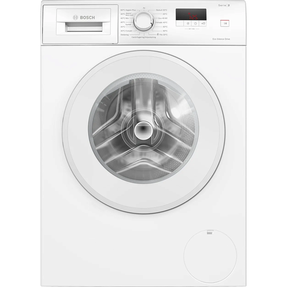 Стиральная машина Bosch Serie 2 WGE02400SN с английской панелью, цвет белый - фото 