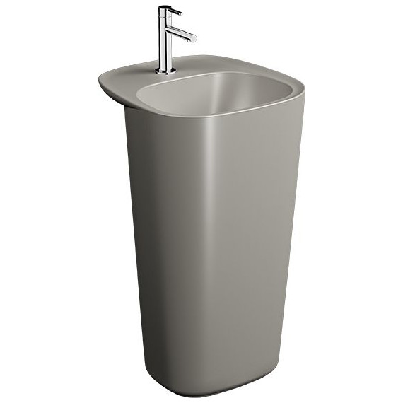 Раковина напольная Vitra Plural 50 см 7814B420-0041, тауп матовый - фото 