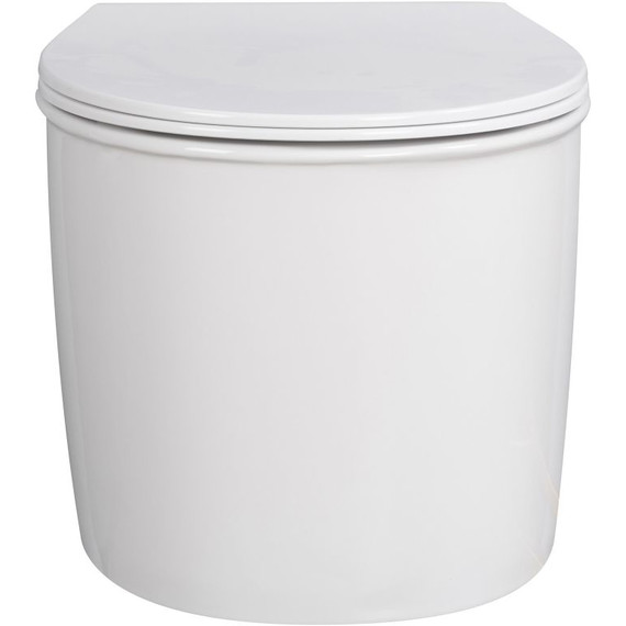 Унитаз подвесной безободковый Abber Bequem AC1127 с крышкой микролифт (система смыва Торнадо и струйный смыв) - фото, картинка 7 Унитаз подвесной безободковый Abber Bequem AC1127 с крышкой микролифт (система смыва Торнадо и струйный смыв) - фото 7