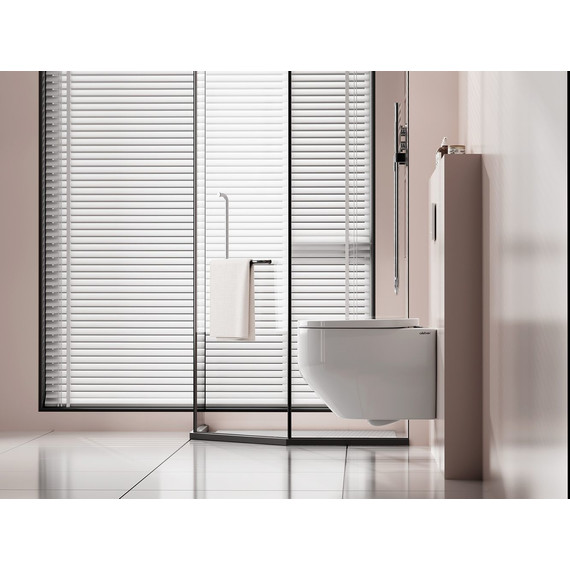 Унитаз подвесной безободковый Abber Rechteck AC1218 с крышкой микролифт (система смыва Торнадо и струйный смыв) - фото, картинка 4 Унитаз подвесной безободковый Abber Rechteck AC1218 с крышкой микролифт (система смыва Торнадо и струйный смыв) - фото 4