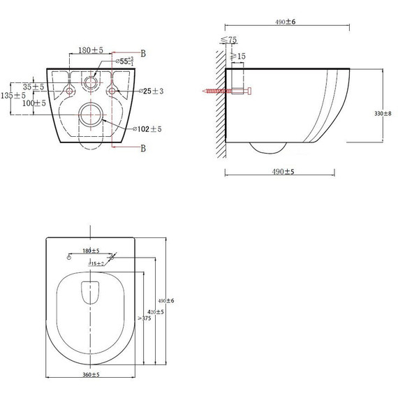 Унитаз подвесной Azario Ormi AZ-0253VD с крышкой микролифт - фото 4