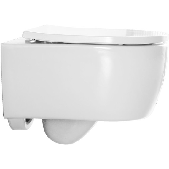 Унитаз подвесной Azario Nemi AZ-1293WH с крышкой микролифт (система смыва Торнадо) - фото 3