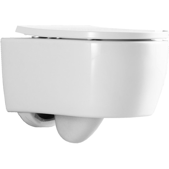 Унитаз подвесной Azario Nemi AZ-1293WH с крышкой микролифт (система смыва Торнадо) - фото 4