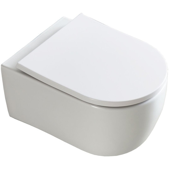 Унитаз подвесной Azario Nemi AZ-1293WH с крышкой микролифт (система смыва Торнадо) - фото 6