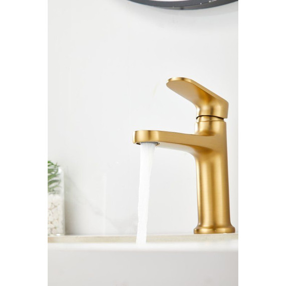 Смеситель для раковины Belz B10713-5, золото брашированное - фото 11