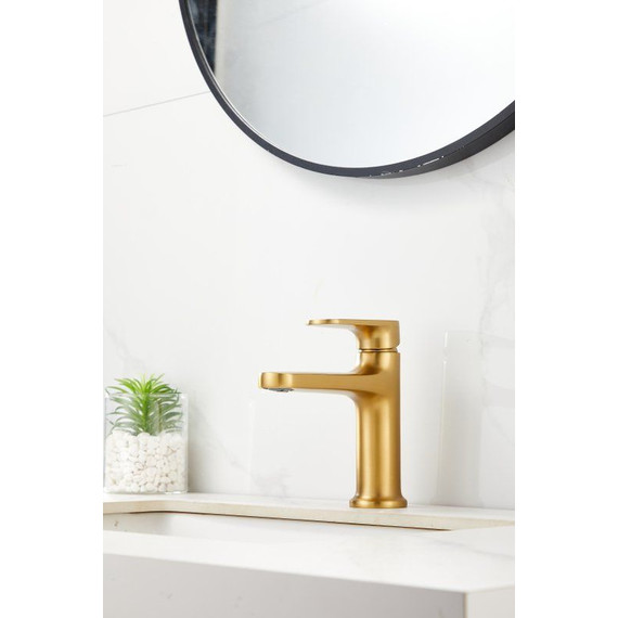 Смеситель для раковины Belz B10713-5, золото брашированное - фото 12