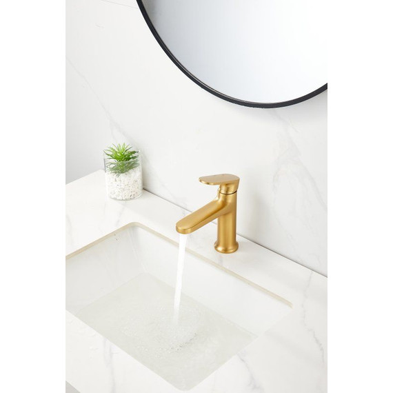 Смеситель для раковины Belz B10713-5, золото брашированное - фото 13