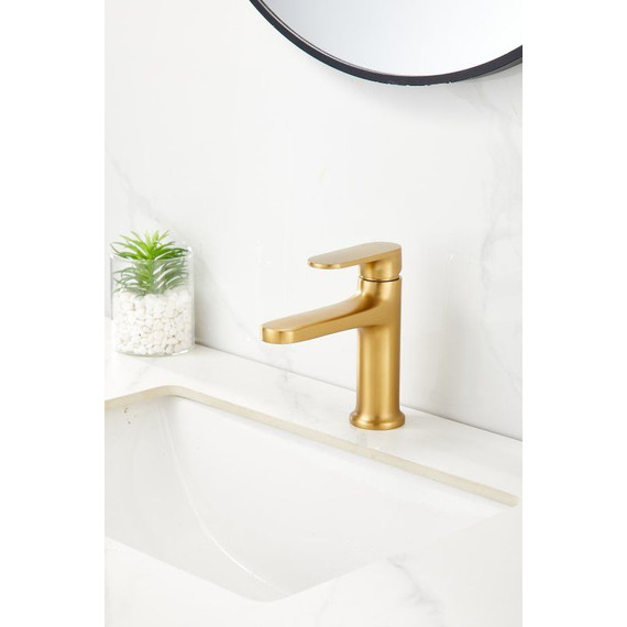 Смеситель для раковины Belz B10713-5, золото брашированное - фото 14