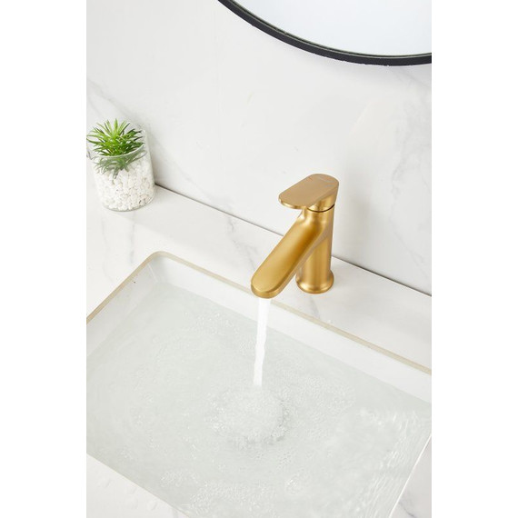 Смеситель для раковины Belz B10713-5, золото брашированное - фото 3