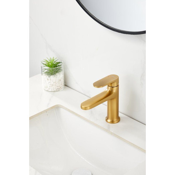 Смеситель для раковины Belz B10713-5, золото брашированное - фото 15